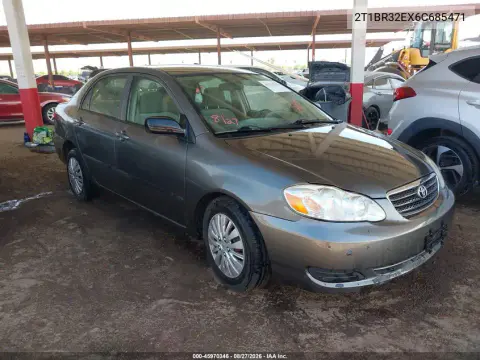 2T1BR32EX6C685471 — 2006 Toyota Corolla, Естественный износ, фото до ремонта
