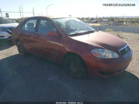 1NXBR32EX6Z608548 — 2006 Toyota Corolla, Естественный износ, фото до ремонта