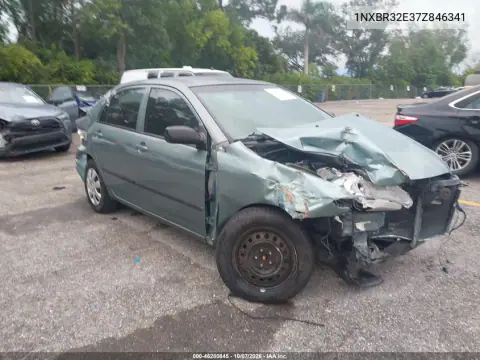 1NXBR32E37Z846341 — 2007 Toyota Corolla, Передняя часть, фото до ремонта