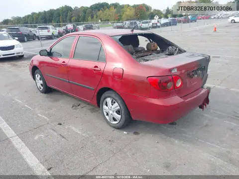 2007 Toyota Corolla Ce VIN JTDBR32E870103086 фото 3