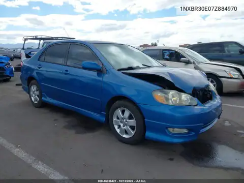 1NXBR30E07Z884970 — 2007 Toyota Corolla, Передняя часть, фото до ремонта