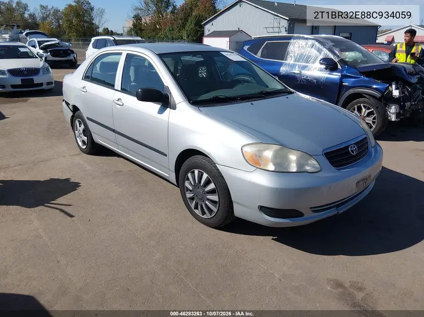 2008 Toyota Corolla Ce VIN 2T1BR32E88C934059 фото 2
