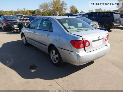 2008 Toyota Corolla Ce VIN 2T1BR32E88C934059 фото 4