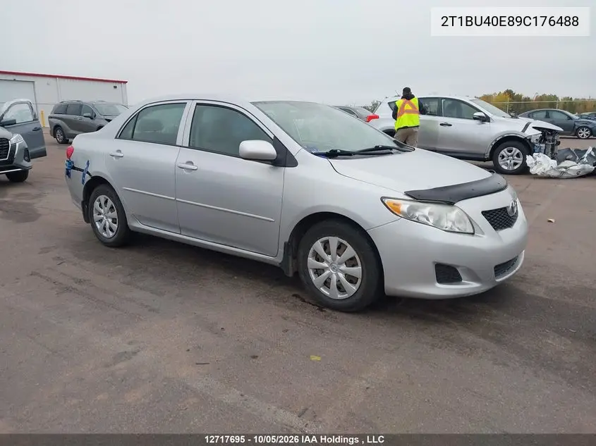 2009 Toyota Corolla Ce VIN 2T1BU40E89C176488 фото 2