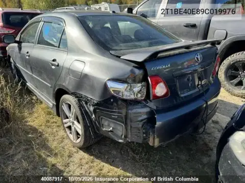 2009 Toyota Corolla Xrs VIN 2T1BE40E89C019976 фото 3