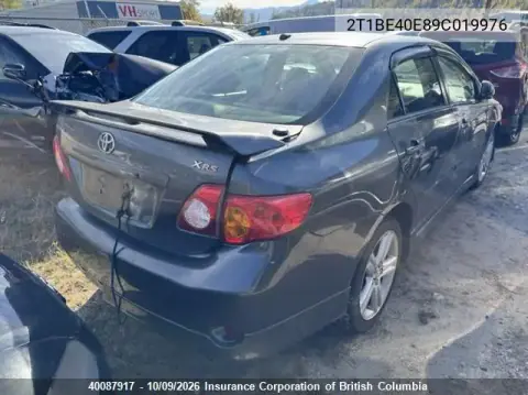 2009 Toyota Corolla Xrs VIN 2T1BE40E89C019976 фото 4