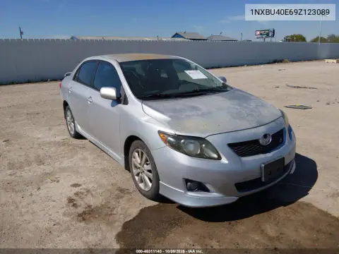 1NXBU40E69Z123089 — 2009 Toyota Corolla, Естественный износ, фото до ремонта