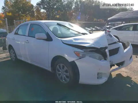 JTDBL40E599082240 — 2009 Toyota Corolla, Передняя часть, фото до ремонта