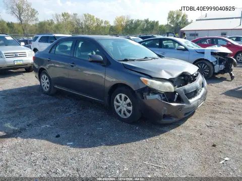 JTDBL40E999040525 — 2009 Toyota Corolla, Естественный износ, фото до ремонта
