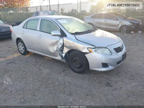 JTDBL40E299019452 — 2009 Toyota Corolla, Передняя часть справа, фото до ремонта