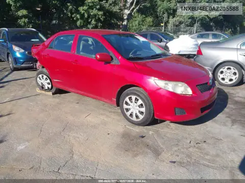 1NXBU4EE0AZ205588 — 2010 Toyota Corolla, Задняя часть, фото до ремонта
