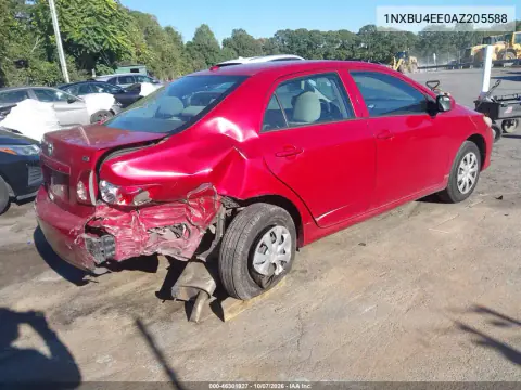 2010 Toyota Corolla Le VIN 1NXBU4EE0AZ205588 фото 5