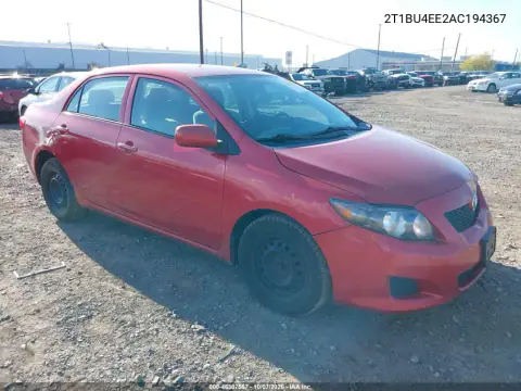 2T1BU4EE2AC194367 — 2010 Toyota Corolla, Передний левый, фото до ремонта