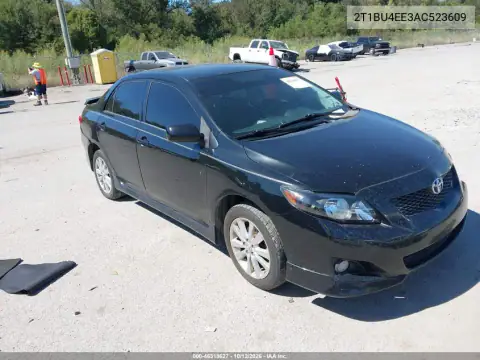 2T1BU4EE3AC523609 — 2010 Toyota Corolla, Передняя часть слева, фото до ремонта