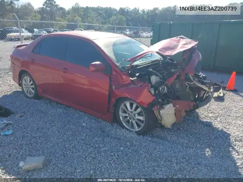 1NXBU4EE3AZ200739 — 2010 Toyota Corolla, Передняя часть, фото до ремонта