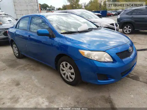 2T1BU4EE7AC478299 — 2010 Toyota Corolla, фото 2 с аукциона IAAI, Задняя часть слева