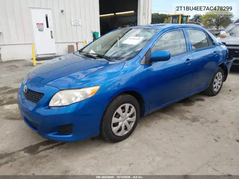 2T1BU4EE7AC478299 — 2010 Toyota Corolla, фото 3 с аукциона IAAI, Задняя часть слева