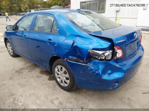 2T1BU4EE7AC478299 — 2010 Toyota Corolla, фото 4 с аукциона IAAI, Задняя часть слева