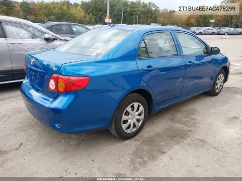 2T1BU4EE7AC478299 — 2010 Toyota Corolla, фото 5 с аукциона IAAI, Задняя часть слева