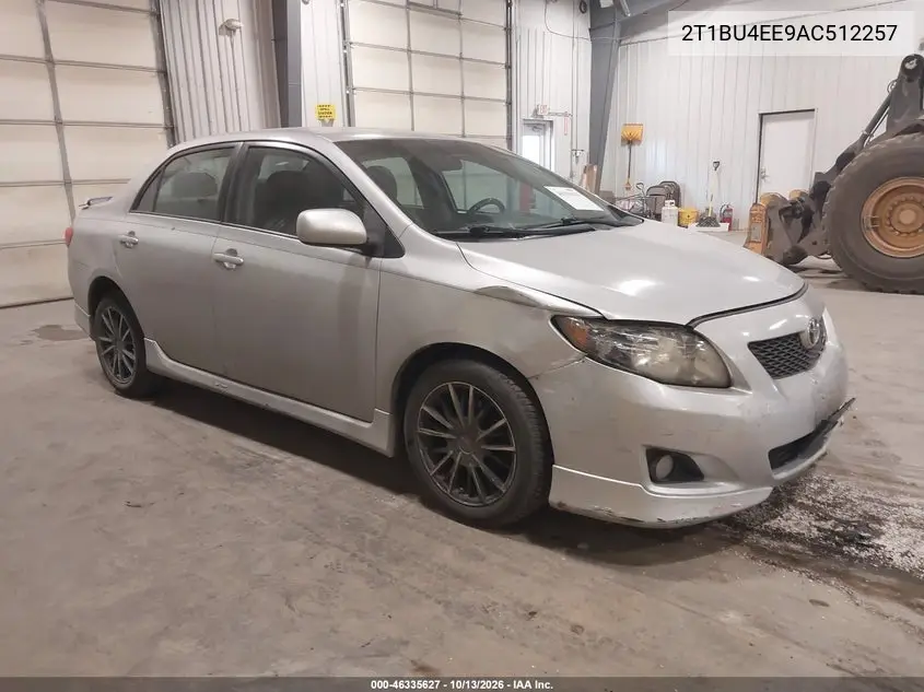 2T1BU4EE9AC512257 — 2010 Toyota Corolla, фото 2 с аукциона IAAI, Передняя часть