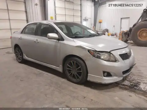 2T1BU4EE9AC512257 — 2010 Toyota Corolla, Передняя часть, фото до ремонта