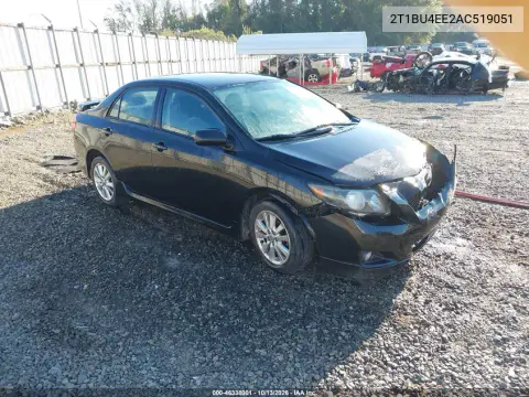 2T1BU4EE2AC519051 — 2010 Toyota Corolla, Передняя часть, фото до ремонта