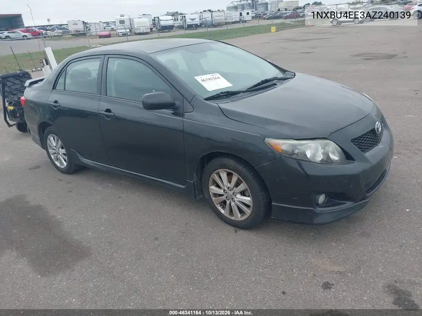 1NXBU4EE3AZ240139 Toyota Corolla 2010 — повреждение Естественный износ, фото до ремонта
