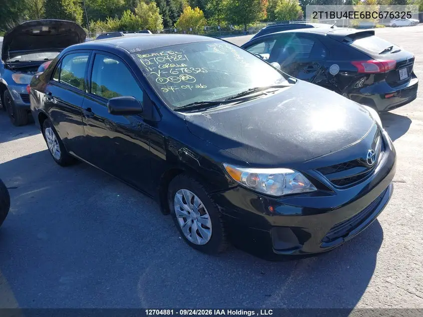 2011 Toyota Corolla Ce VIN 2T1BU4EE6BC676325 фото 1