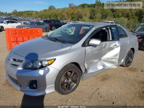 2011 Toyota Corolla S VIN 2T1BU4EE2BC725570 фото 3
