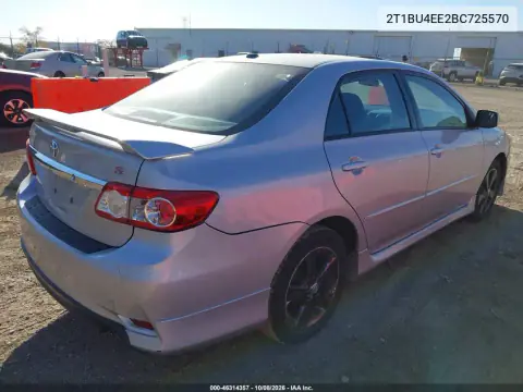 2011 Toyota Corolla S VIN 2T1BU4EE2BC725570 фото 5