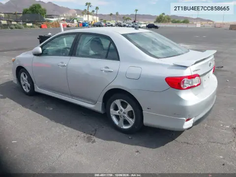2012 Toyota Corolla S VIN 2T1BU4EE7CC858665 фото 4