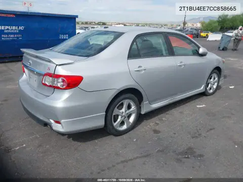 2012 Toyota Corolla S VIN 2T1BU4EE7CC858665 фото 5