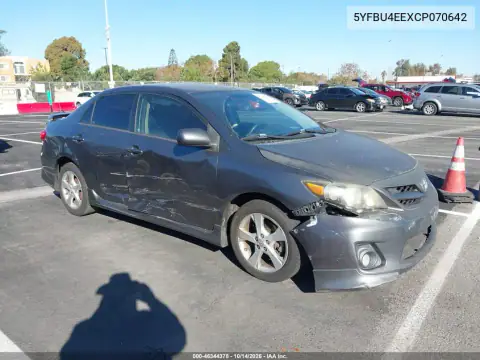 5YFBU4EEXCP070642 — 2012 Toyota Corolla, Передняя часть, фото до ремонта