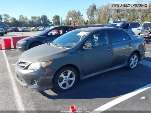 5YFBU4EEXCP070642 — 2012 Toyota Corolla, фото 3 с аукциона IAAI, Передняя часть