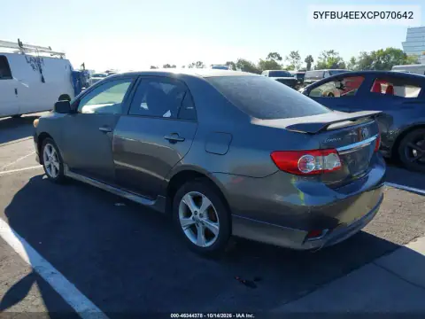 5YFBU4EEXCP070642 — 2012 Toyota Corolla, фото 4 с аукциона IAAI, Передняя часть