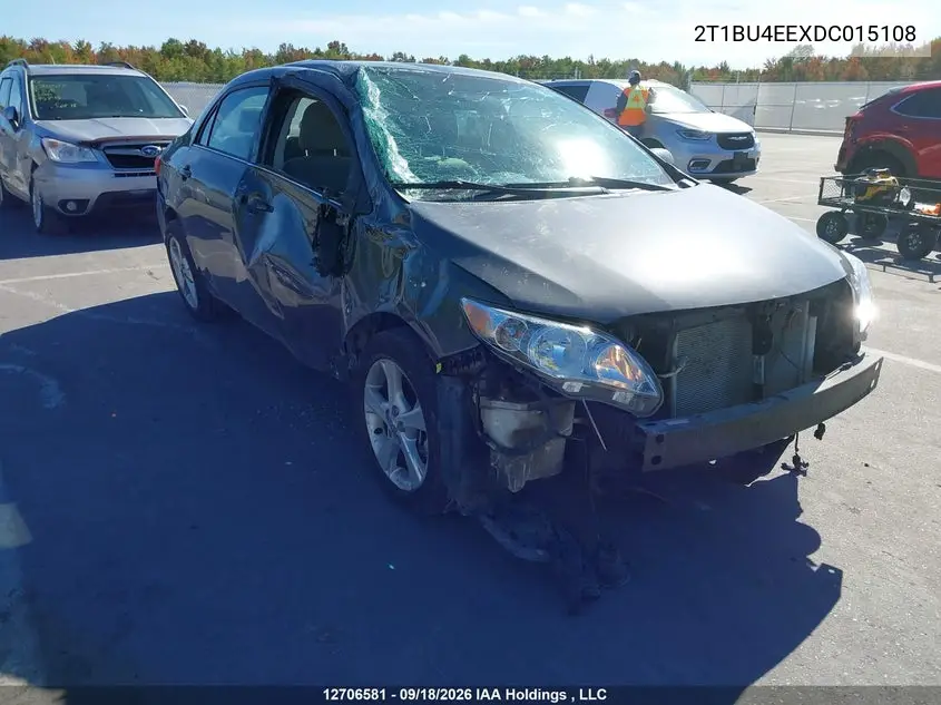 2013 Toyota Corolla Le VIN 2T1BU4EEXDC015108 фото 2