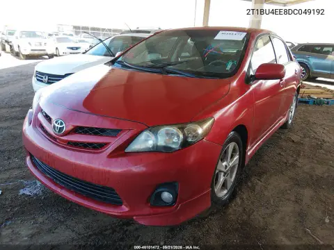 2013 Toyota Corolla S VIN 2T1BU4EE8DC049192 фото 3