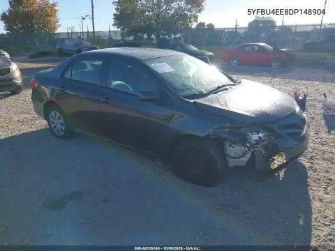 5YFBU4EE8DP148904 — 2013 Toyota Corolla, Передняя часть, фото до ремонта