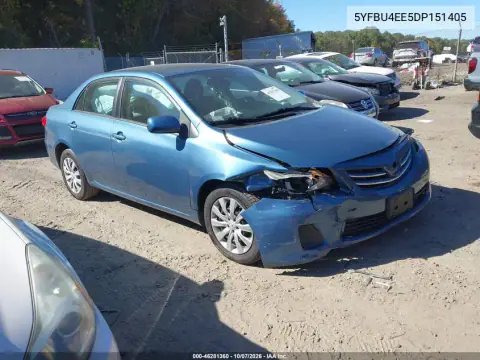 5YFBU4EE5DP151405 — 2013 Toyota Corolla, Передняя часть, фото до ремонта