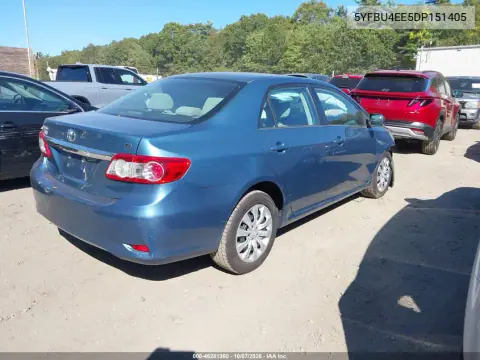 2013 Toyota Corolla Le VIN 5YFBU4EE5DP151405 фото 5
