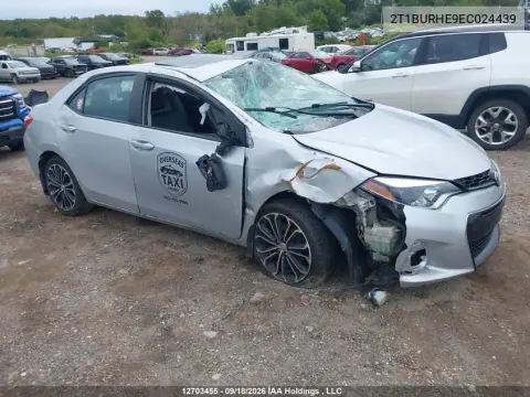 2014 Toyota Corolla L/Le/Le Pls/Prm/S/S Pls VIN 2T1BURHE9EC024439 фото 1