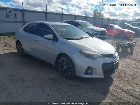 2014 Toyota Corolla S VIN 2T1BURHE2EC022631 фото 2
