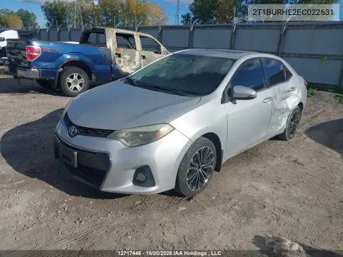 2014 Toyota Corolla S VIN 2T1BURHE2EC022631 фото 3