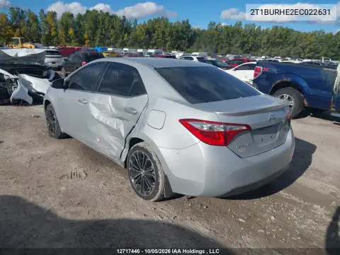 2014 Toyota Corolla S VIN 2T1BURHE2EC022631 фото 4