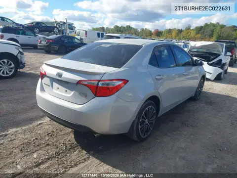 2014 Toyota Corolla S VIN 2T1BURHE2EC022631 фото 5