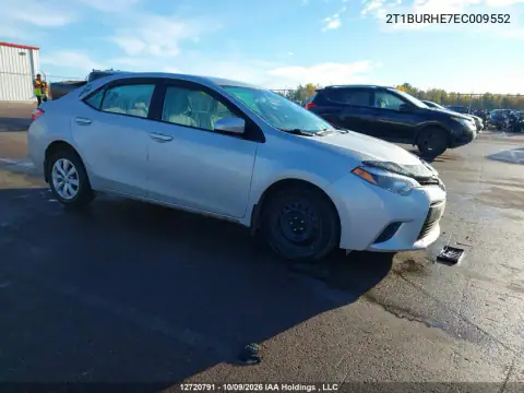 2T1BURHE7EC009552 — 2014 Toyota Corolla, Передняя часть, фото до ремонта