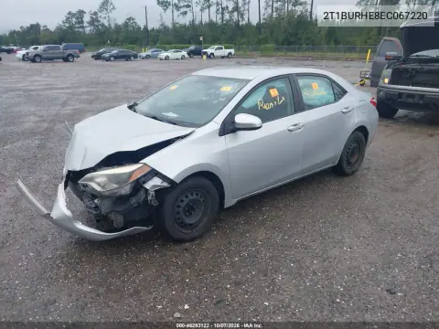 2014 Toyota Corolla L VIN 2T1BURHE8EC067220 фото 2