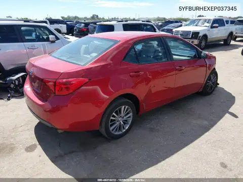 2014 Toyota Corolla Le Plus VIN 5YFBURHEXEP037345 фото 5