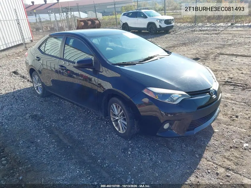 2014 Toyota Corolla Le Plus VIN 2T1BURHE3EC081493 фото 1