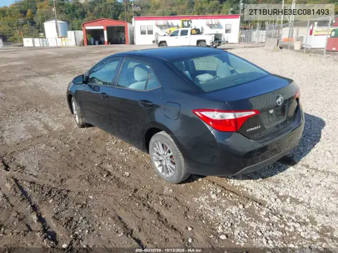 2014 Toyota Corolla Le Plus VIN 2T1BURHE3EC081493 фото 3